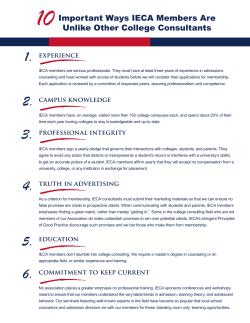 10Important Ways IECA Members Are Unlike Other College