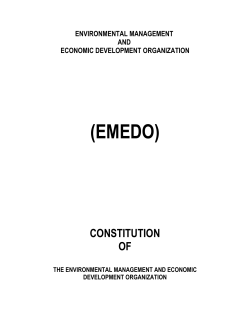 Constitution of EMEDO
