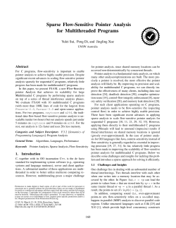Sparse Flow-Sensitive Pointer Analysis for Multithreaded Programs