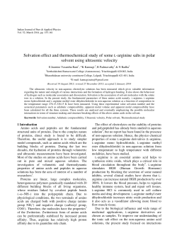 Solvation effect and thermochemical study of some L