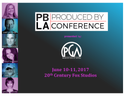 PBLA 2017 deck 2.14 - Produced By Conference