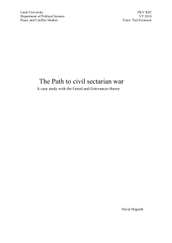The Path to civil sectarian war