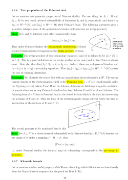 1.3.6 Two properties of the Poincar&eacute; dual Let us mention two