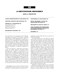 48. Alpha 1-Antitrypsin deficiency