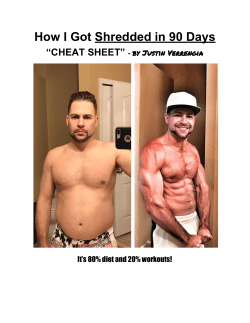 How I Got ​Shredded in 90 Days