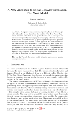 A New Approach to Social Behavior Simulation
