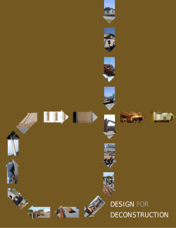 Design for Deconstruction - Lifecycle Building Challenge