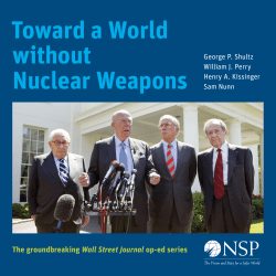 Toward a World without Nuclear Weapons