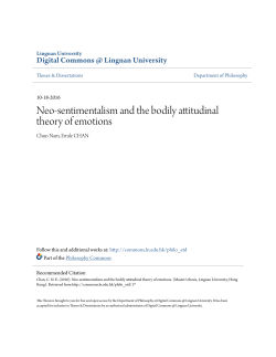 Neo-sentimentalism and the bodily attitudinal theory of emotions