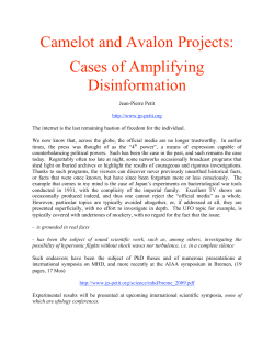Camelot and Avalon Projects: Cases of Amplifying Disinformation