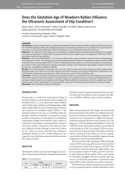 Does the Gestation Age of Newborn Babies Influence