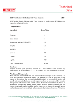 Technical Data - HiMedia Laboratories