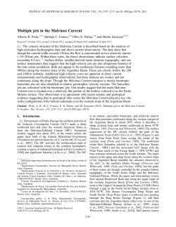 Multiple jets in the Malvinas Current