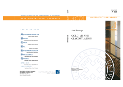 Golgi pH and glycosylation - Jultika