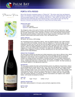 porta vita rosso - Palm Bay International