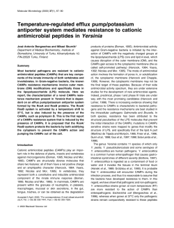 Temperature-regulated efflux pump/potassium antiporter system