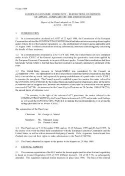 EEC &ndash; Apples - World Trade Organization