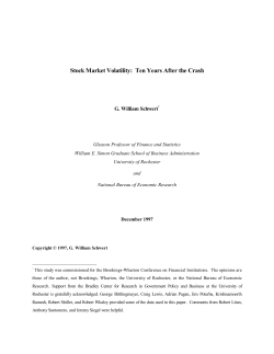 Stock Market Volatility: Ten Years After the Crash