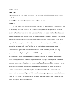The Great Communist Trial of 1925