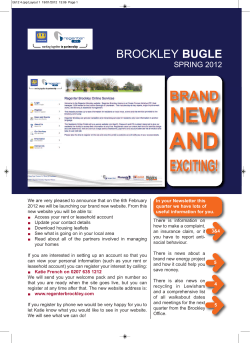 Brockley Bugle Spring 12