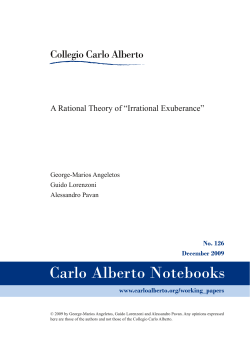 A Rational Theory of "Irrational Exuberance"