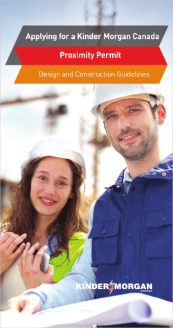 A Guide to Applying for a Kinder Morgan Canada Proximity Permit