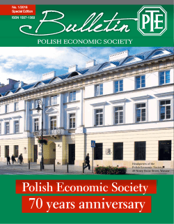 Polish Economic Society 70 years anniversary