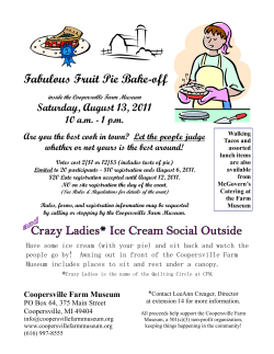 Fabulous Fruit Pie Bake-off