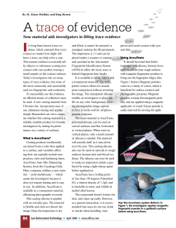 New material aids investigators in lifting trace evidence