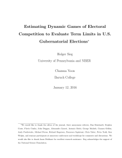 Estimating Dynamic Games of Electoral Competition to Evaluate