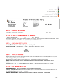 Desulphonation Reaction Buffer B1028 msds