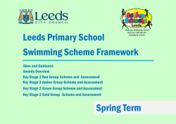 Leeds Primary School Swimming Framework