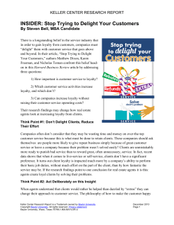 INSIDER: Stop Trying to Delight Your Customers