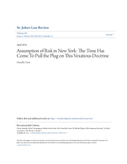 assumption of risk in new york: the time has come to pull the plug on