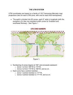 (UTM) and Universal Polar Stereographic