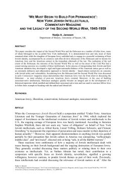 Present war – images, premonition of future war as imminent and