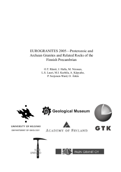 EUROGRANITES 2005&mdash; Proterozoic and Archean Granites and