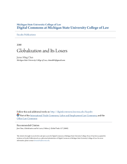 Commentary Globalization and Its Losers