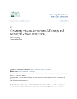 Governing wayward consumers: Self-change and recovery