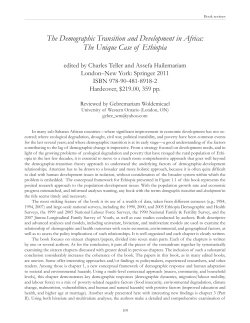 The Demographic Transition and Development in Africa: The