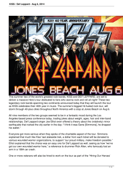 KISS / Def Leppard - Aug 6, 2014