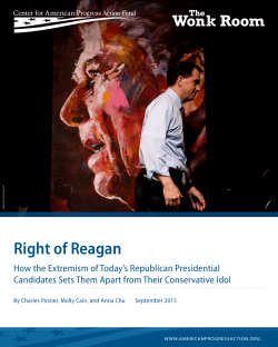 Right of Reagan - Center for American Progress