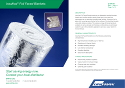 Insulfrax Foil Faced Blankets EN Data Sheet
