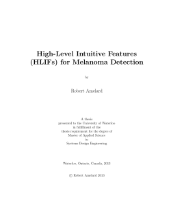 High-Level Intuitive Features (HLIFs) for
