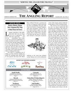 the angling report