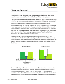 Reverse Osmosis