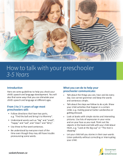How to Talk to Your Preschooler
