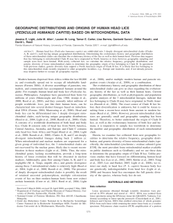 GEOGRAPHIC DISTRIBUTIONS AND ORIGINS OF HUMAN HEAD
