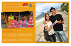 Engaging To Build Our Brands