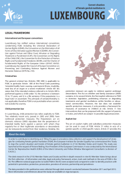 Current situation and trends of female genital - EIGE